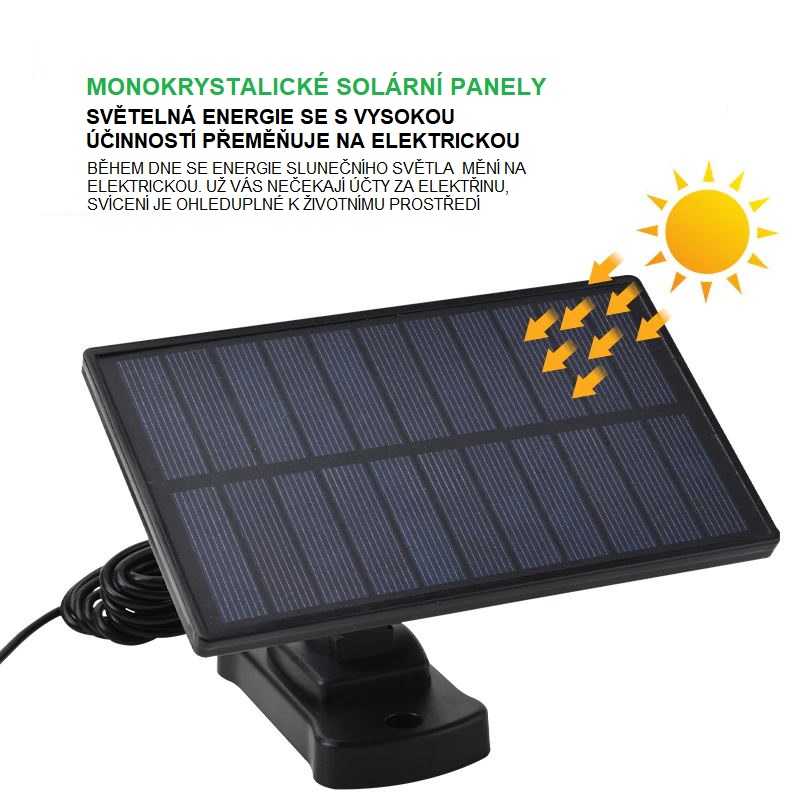 Three-head LED Solar Motion Sensor Wall Light (3 cz)